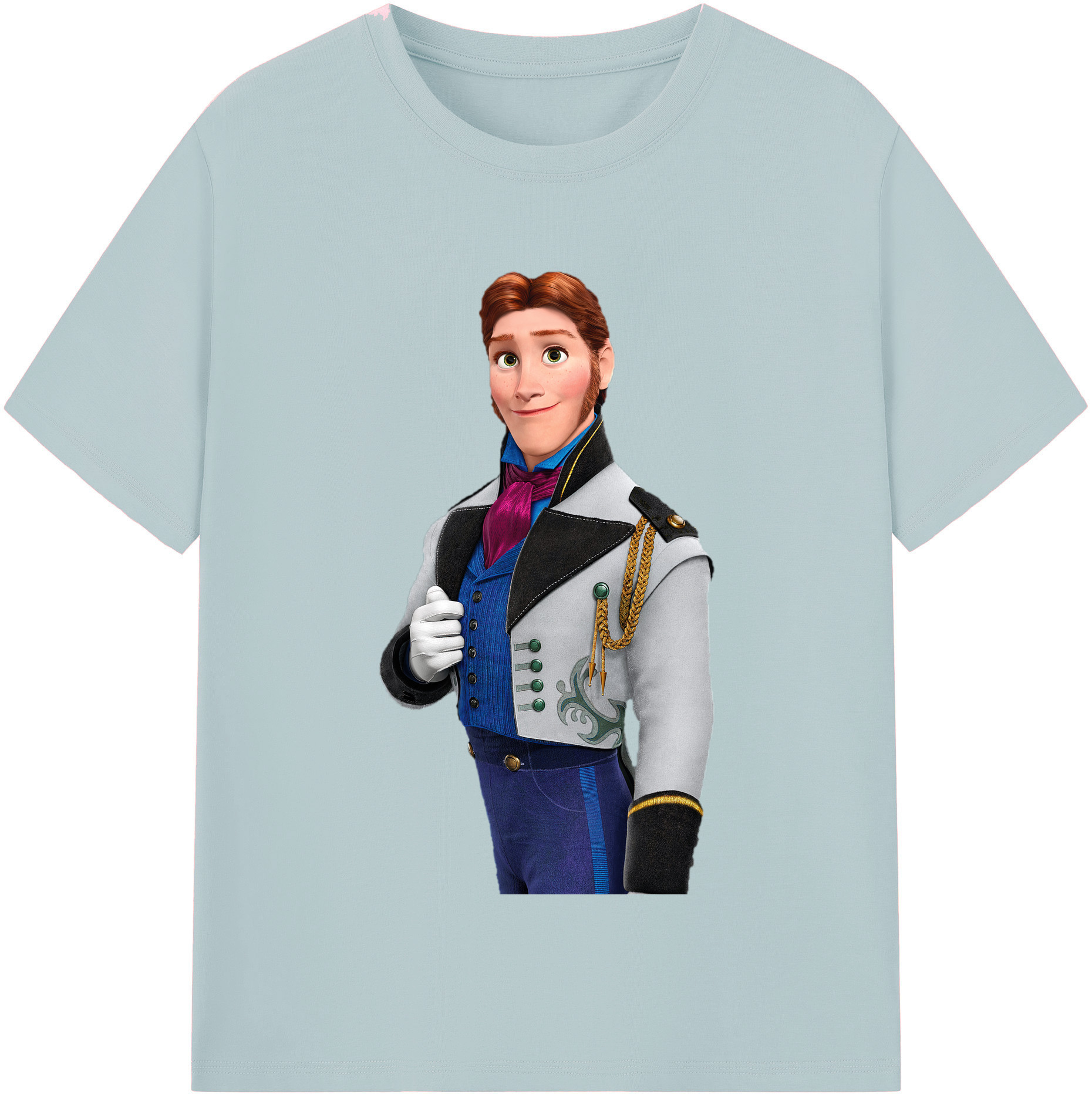 （画像用） アナと雪の女王 アンナ エルサ Frozen Anna Elsa 綿100％半袖Tシャツ（フロントプリント）